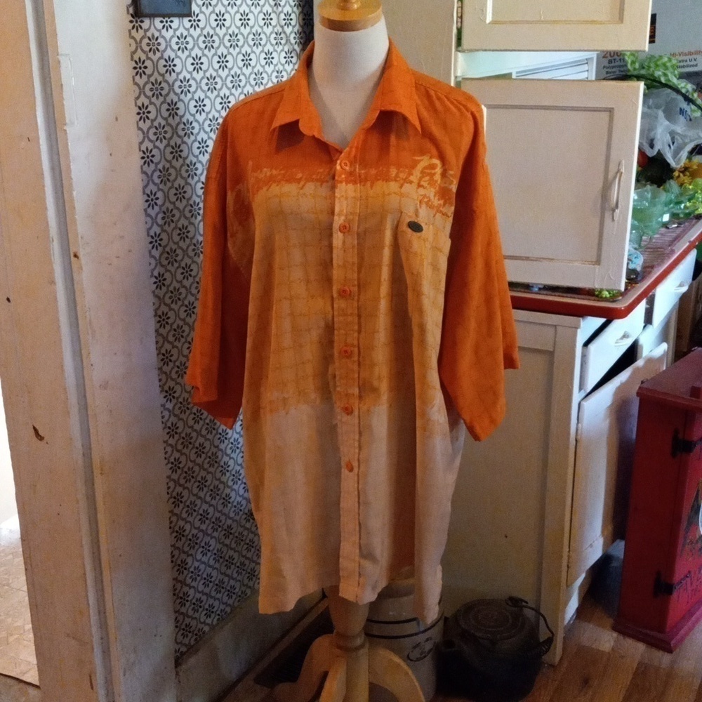 Vintage 1990s Phat Farm button down casual XXL shirt